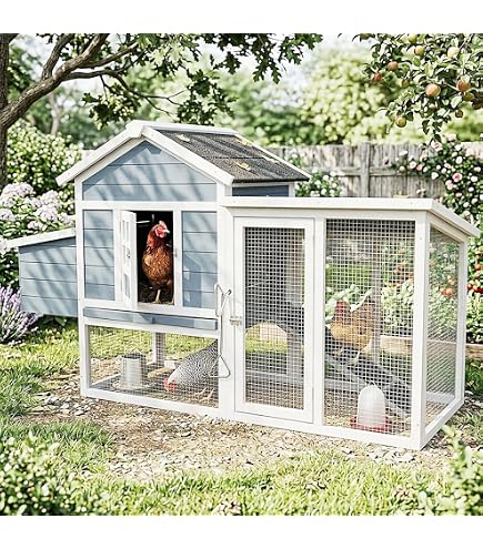 Amazon | 鶏用ケージ ペットケージ 大型 4～6羽用 飼育小屋 大型鳥かご
