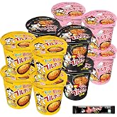 【Amazon限定セット】★公式ショップからの購入のみレシピブック付★ ブルダック炒め麺カップ味比べ12食セット(オリジナルxカルボxチーズ 3種類4食ずつ)