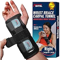 Amazon | FEATOL Wrist Brace for Carpal Tunnel, Adjustable Wrist 