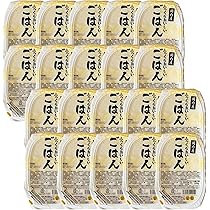 Amazon | ふっくらおいしいごはん 国内産 200g×20パック 無菌包装米飯