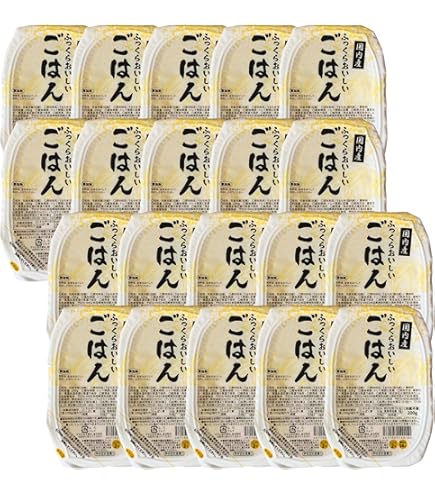 Amazon | ふっくらおいしいごはん 国内産 200g×10パック 無菌包装米飯