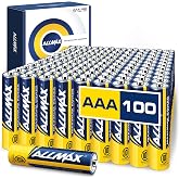 Allmax AAA 単4形 Maximum Power アルカリ乾電池(100本入り)– 1.5V | 10年保存可能 • 漏れ防止設計 • 超長持ち • 最大性能