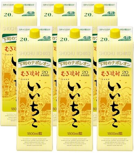 Amazon.co.jp: 三和酒類 いいちこ 麦焼酎 20度 1800ml × 6本 セット