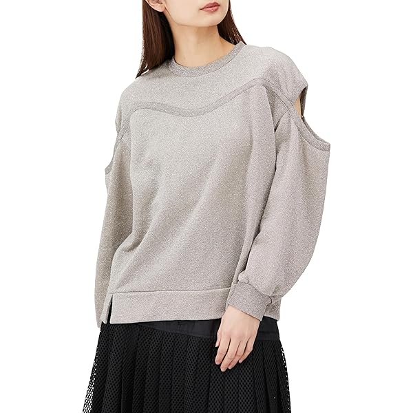 DOUBLE STANDARDラインストーン ロゴトレーナー　ブラック DOUBLE STANDARDラインストーン ロゴトレーナー ブラック