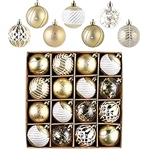 Amazon.co.jp: Valery Madelyn クリスマス オーナメント 大きめ 8cm 16