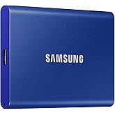 SAMSUNG T7 Portable SSD, 1TB External Solid State Drive, Speeds Up to 1,050MB/s, USB 3.2 Gen 2, Reliable Storage for Gaming,