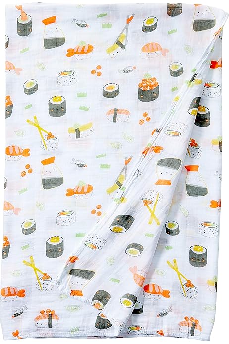 sushi baby blanket