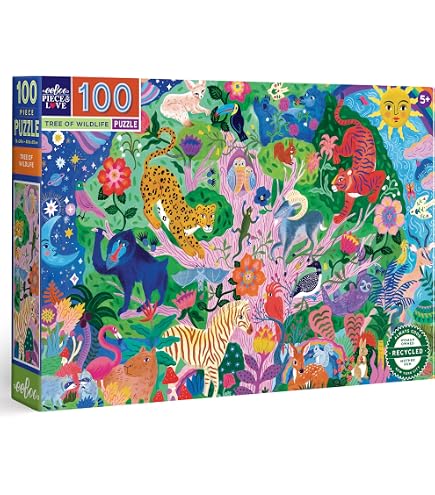 Amazon | eeBoo 100ピースパズル 子供用 クリスタルが大好き 子供用