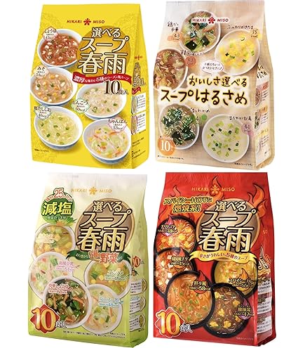 たっぷり一杯春雨スープ　30食入 Amazon | ひかり味噌 たっぷり一杯 大満足 春雨スープ 30食入 | Hikari