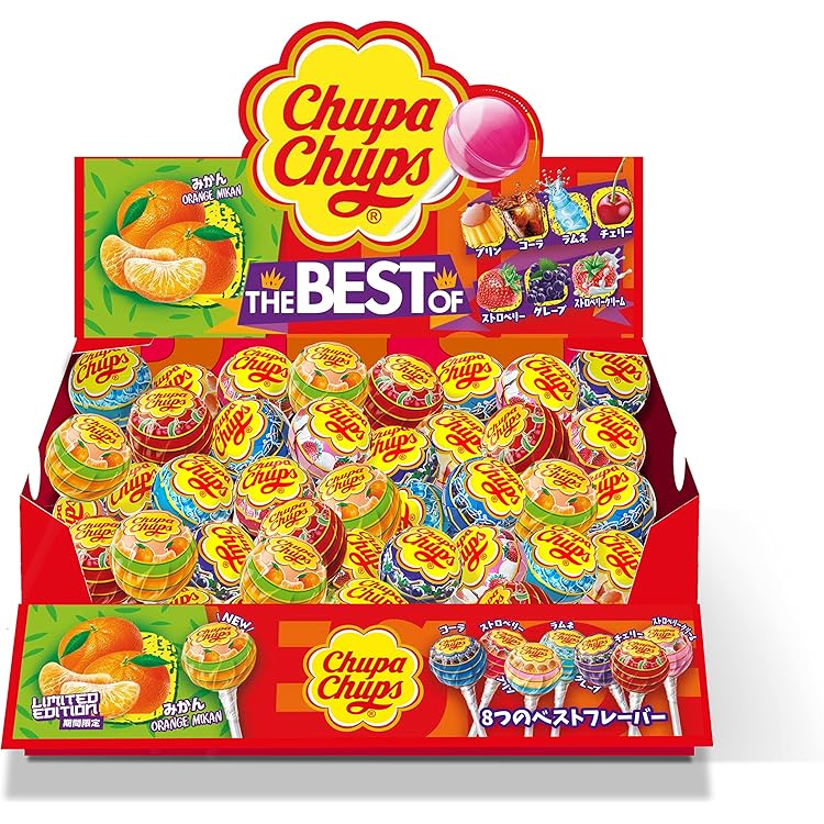 Amazon.co.jp: チュッパチャプス 7~8種40本 ギフトボックス 大