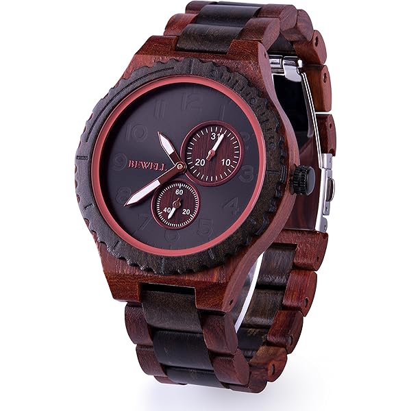 木製 腕時計 日付表示付き 腕時計 メンズ 40代 50代 木製腕時計 ウッドウォッチ クォーツ デニム
