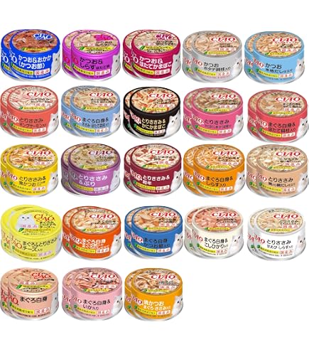 Amazon.co.jp: いなば CIAO(チャオ) まぐろ かつお 85g 8種各1缶（8缶