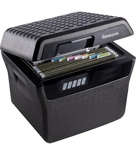 Amazon.co.jp: SAFESentrySafe 耐火 防水 ロックボックス デジタルキー