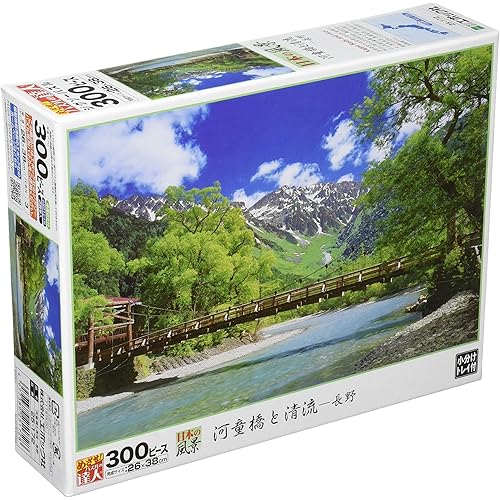 エポック社 300ピース ジグソーパズル 日本風景 河童橋と清流-長野 (26×38cm) 25-172 のり付き ヘラ付き 点数券付き EPOCH