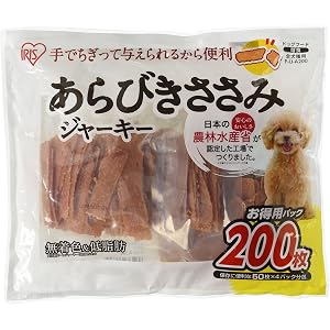アイリスオーヤマ あらびきささみジャーキー 200枚 P-IJ-A200