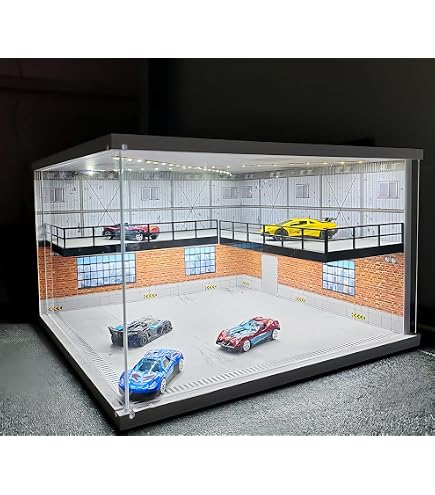 Amazon.co.jp: Flood Force1/64スケールの二層式ショールーム組立