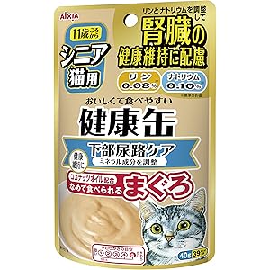 健康缶 シニア猫用 健康缶パウチ 下部尿路ケア 40g