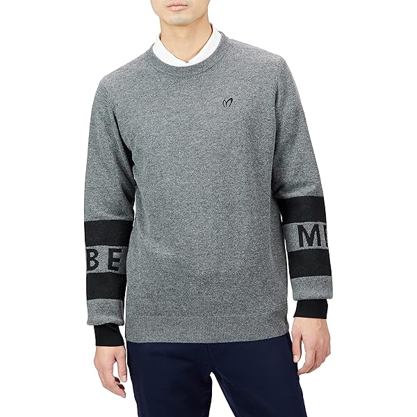 Amazon | [パーリーゲイツ] メンズ クルーネック ニットプル