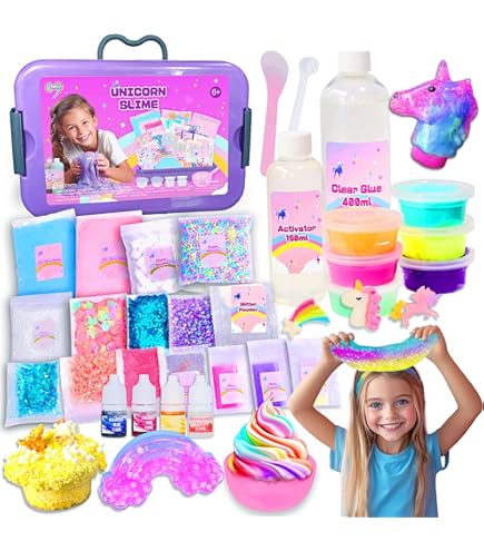Mermaid Tail Slime Kit Kit Slime Sirena (39 Piezas) Huevo
