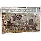 トランペッター 1/35 ドイツ軍 12tハーフトラック 88mmFlak18自走砲 “ナーゲルリング" プラモデル