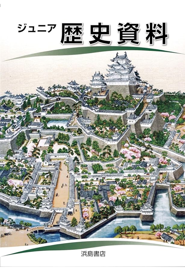 安土城郭上空俯瞰図　浜島書店中学校教科書 安土城郭上空俯瞰図 浜島書店中学校教科書