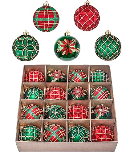 Amazon.co.jp: Valery Madelyn クリスマスツリーオーナメントセット 60