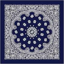 AP STUDIO購入 新品 Destin バンダナ柄スカーフ ウール ネイビー AP STUDIO購入 新品 Destin バンダナ柄スカーフ ウール ネイビー