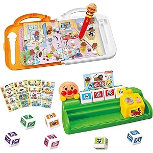 アンパンマン にほんごえいご二語文も! アンパンマンおしゃべりいっぱい! ことばずかんSuperDX&ことばをつくろう…