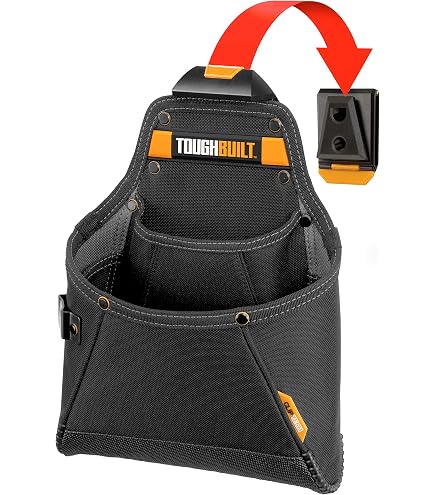 Nail/Screw Work Pouch - Modular Clip On Tool Pouch for Tool Belts,Vests, and Panels Ideal Carpenter,HVAC Tech,Plumbe and Electrician Tool Pouch for Nails,Tool Pouch Bag with Belt Clip for Men(Black Nail/Screw Work Pouch - Modular Clip On Tool Pouch for Tool Belts,Vests, and Panels Ideal Carpenter,HVAC Tech,Plumbe and Electrician Tool Pouch for Nails,Tool Pouch Bag with Belt Clip for Men(Black