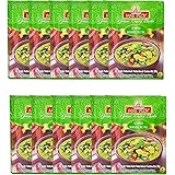 メープロイ(MAE PLOY) グリーンカレーカレーペースト 50g　GREEN CURRY PASTE 50g 123MART オリジナルおしぼり付き (12袋セット)