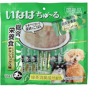 いなば 犬用おやつ ちゅ~る 総合栄養食 とりささみ チキンミックス味 14g×20本入