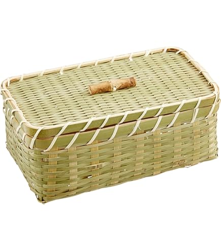 Amazon｜岩手県二戸 鳥越竹細工 スズ竹(篠竹) 弁当かご｜弁当箱