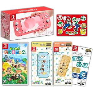 【Amazon.co.jp限定】あつまれ どうぶつの森+Nintendo Switch Lite コーラル+アクセサリー…