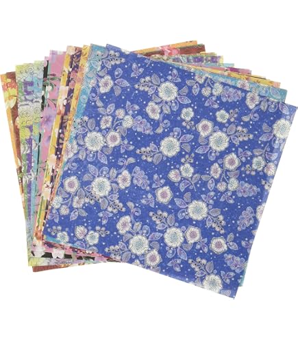 Amazon.co.jp: ショウワグリム 和紙千代紙 折紙 おりがみ 15cm 23-1971