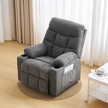 ⭐︎週末限定値引き⭐︎【美品】リクライニングチェア オットマン付きリクライニングチェア(収納式オットマン・無段階