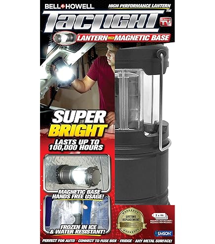 Amazon.co.jp: Bell+Howell Taclight Cob LED キャンプランタン 非常に  