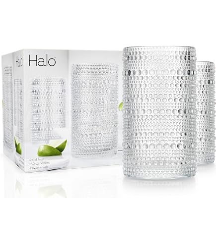 Amazon | Godinger Lumina Set of 4 Double Old Fashioned Glasses 