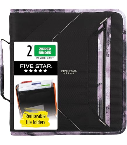Amazon | Five Star 2インチバインダー 580枚容量 | O型リングファイル