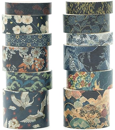 海外マスキングテープ 和風 動物等 和柄 巻き売り 装飾マステ まとめ