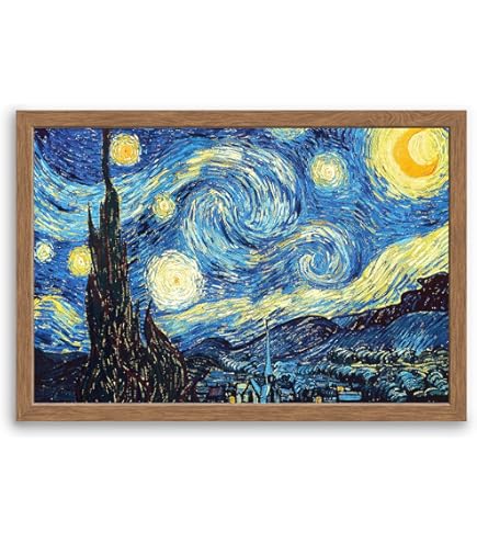 イタリア製　巨大絵画　ゴッホ『花咲くアーモンドの木』　額絵　絵画　アート　パネル ゴッホ『花咲くアーモンドの木の枝』複製画 【額入り】 絵画 〜ART