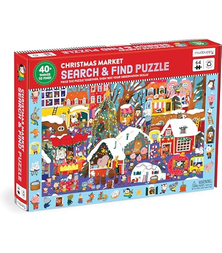 Talking Tables 50-teiliges Weihnachtsbaum-Puzzle Für Kinder Ab 3 – Plastikfrei, 18,5x28 Cm, Ideales Geschenk