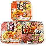 【アソート】五木食品 生タイプ 鍋焼シリーズ 人気3種（①きつね うどん、②えび天 うどん、③すき焼風 うどん）各1個 計3個 【食べ比べ･お試し･セット品･まとめ買い】