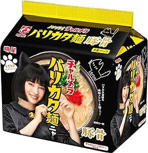 Amazon 明星 ノンフライチャルメラ 豚骨 5食パック 6個 明星 ラーメン 通販