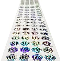 Amazon.co.jp: EDEN（エデン）楕円のホログラム 防水 数字シール