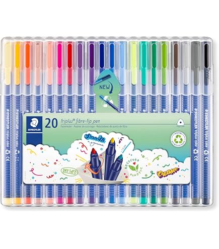 Amazon.co.jp: ステッドラー 水性ペン トリプラス ファインライナー 60