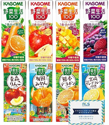 Amazon.co.jp: カゴメ 野菜生活100 福島あかつき桃ミックス 195ml×24本