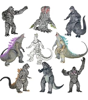 【10点】ゴジラ＆ガメラフィギュアセット ゴジラ Pack of Destruction - 10体セットミニチュア フィギュア