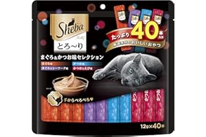 シーバ とろ～り メルティ おやつ 成猫用 まぐろ＆かつお味セレクション 12g×40本 キャットフード 猫 Sheba Melty まとめ買い