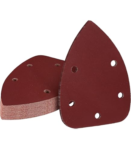 thumbnail image 2 of ProductionShop 5" Red 8-Hole Pattern Sanding Discs, 160 Disc Variety Pack, Grits 40, 60, 80, 100, 120, 150, 180, 220, 320, 400, 600, 800 - Hook & Loop Sandpaper, Random Orbital Sanders - Woodworking 2 of 12