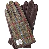 [7th HEAVEN] 【ハリスツイード】HARRIS TWEED メンズ スマホ対応 手袋 ジャージーニット AY-15AWGL-004 (ボルドー)